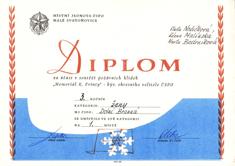 SDH DOLNI BRANNA - diplomy 1958 az 1976_09