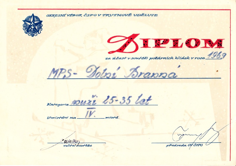 SDH DOLNI BRANNA - diplomy 1958 az 1976_17