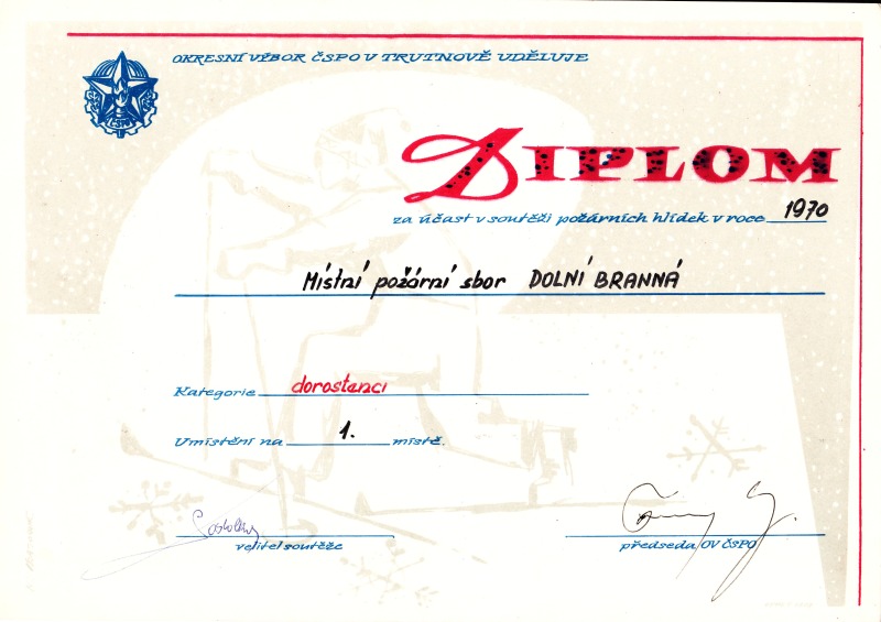 SDH DOLNI BRANNA - diplomy 1958 az 1976_22