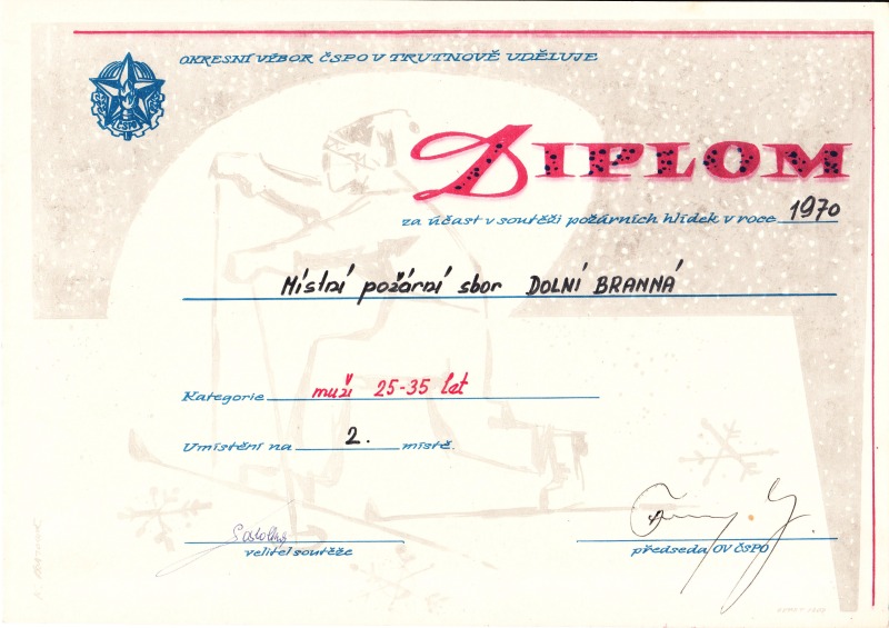 SDH DOLNI BRANNA - diplomy 1958 az 1976_25