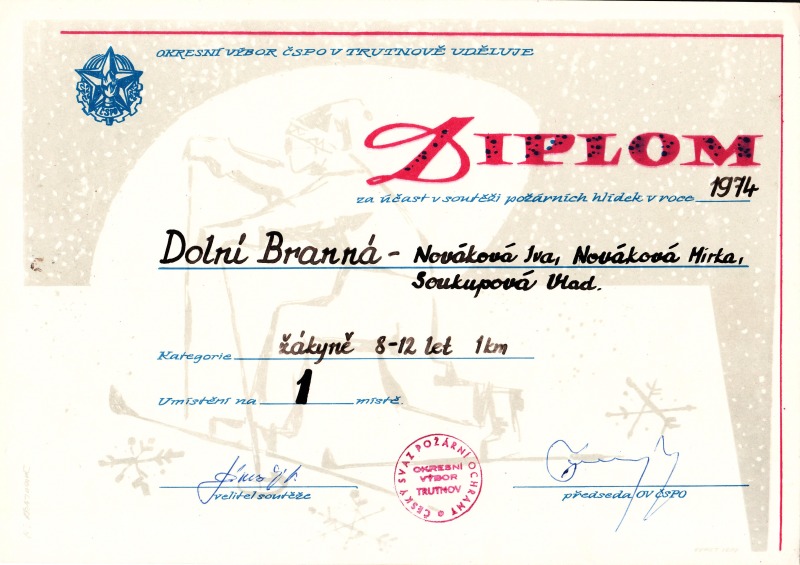 SDH DOLNI BRANNA - diplomy 1958 az 1976_28