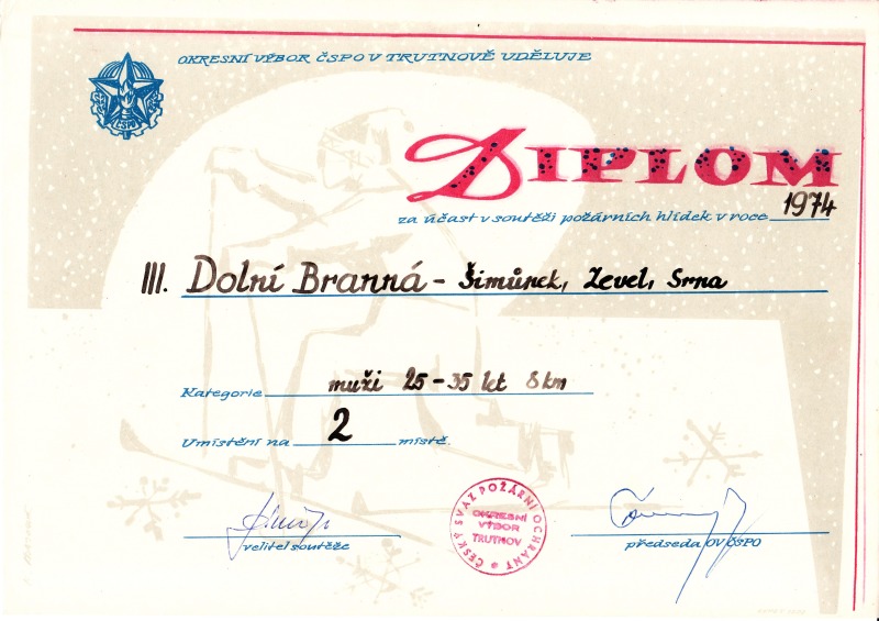 SDH DOLNI BRANNA - diplomy 1958 az 1976_32