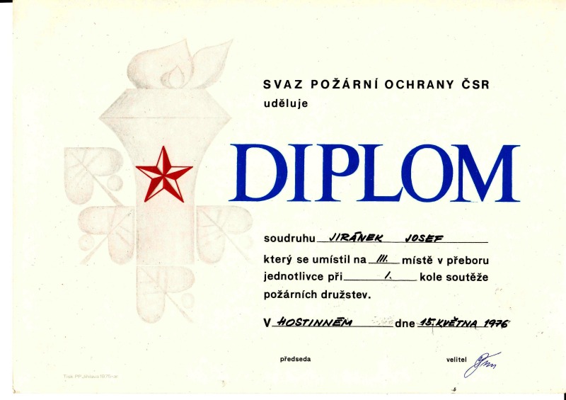 SDH DOLNI BRANNA - diplomy 1958 az 1976_36