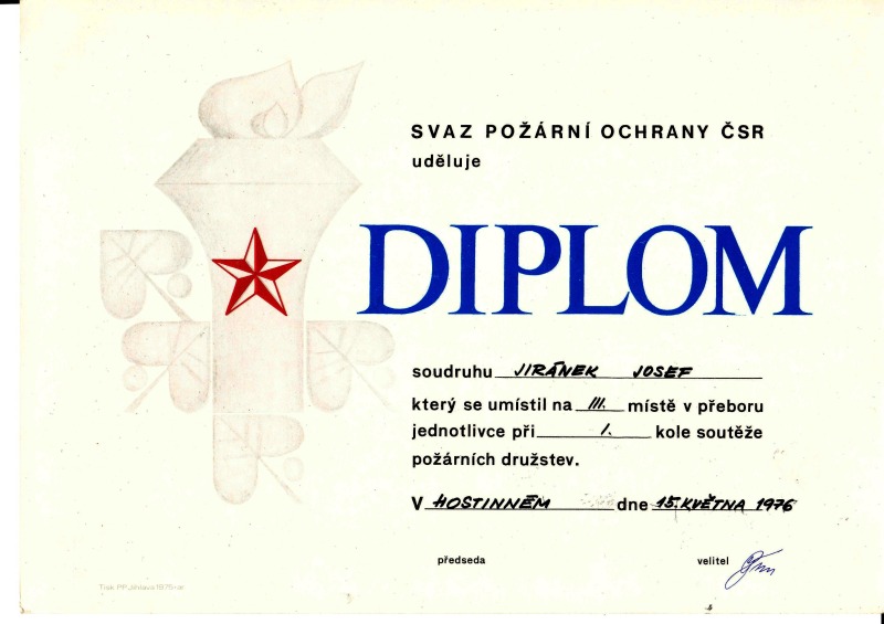 SDH DOLNI BRANNA - diplomy 1958 az 1976_36